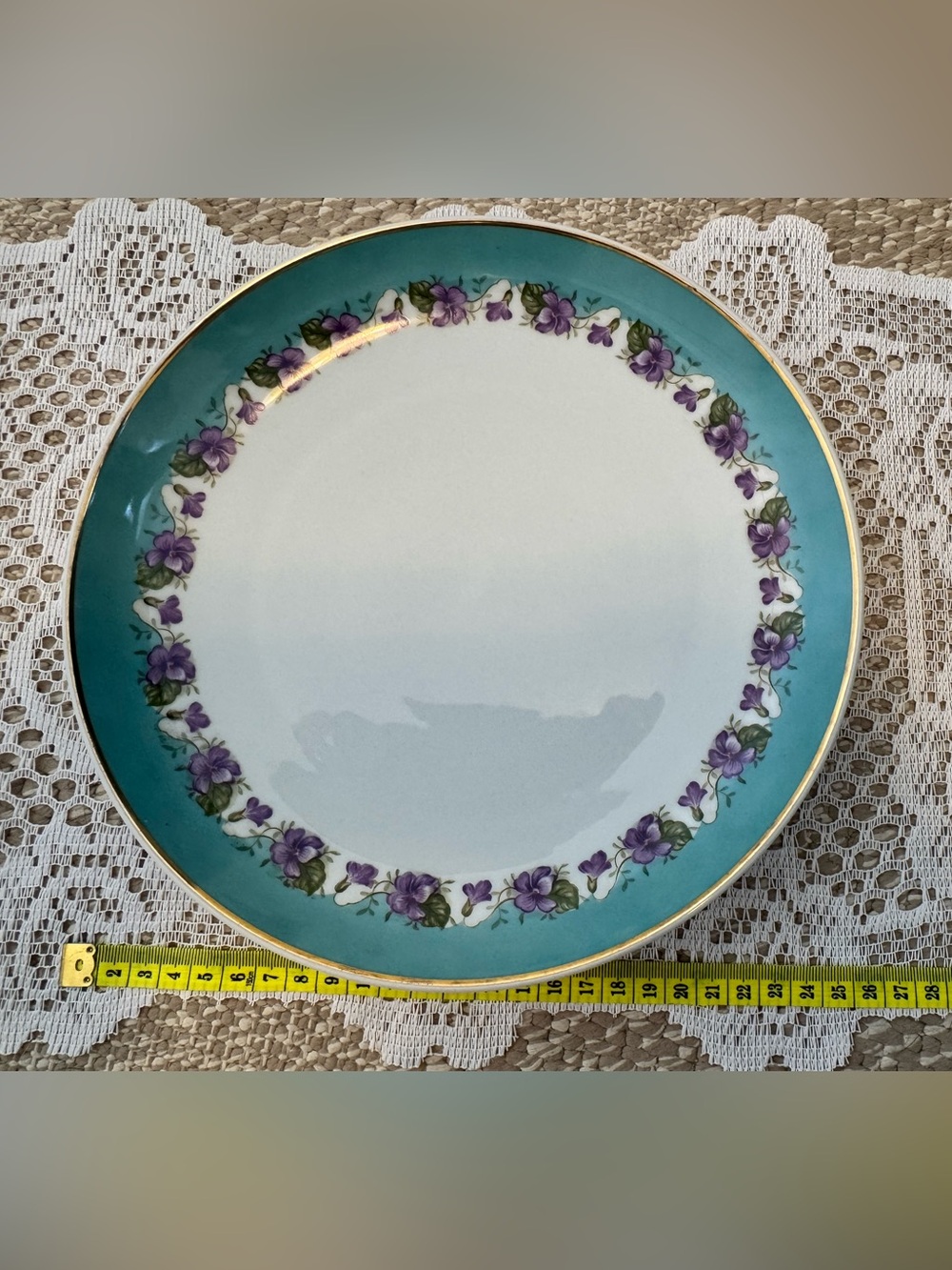 Vintage Porcelana Schmidt Violetas Dinner Plate Brazil 26cm Multiple Available